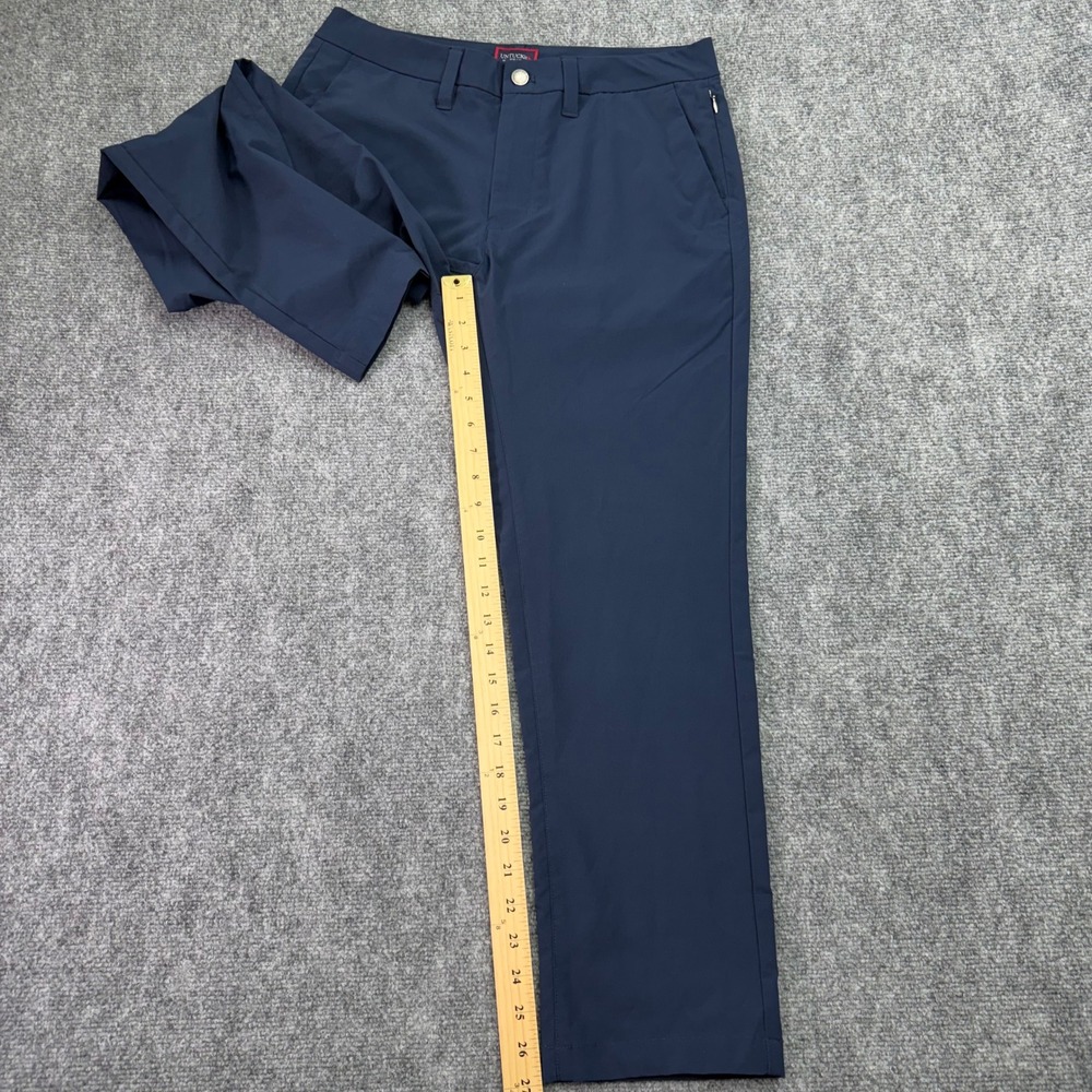 UNTUCKit‎ Pants Mens 30x32 (Fits 31x27) Navy Chancellor Straight Fit Polyester - Picture 10 of 14
